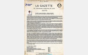 Gazette n°7 de l'Académie française de judo