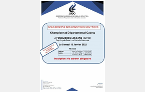 CHAMPIONNAT DÉPARTEMENTAL CADETS