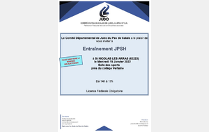Entraînement Judo Personnes en Situation de Handicap (REPORTÉ)