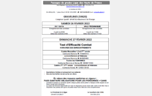 Passage de grade UV1 kata et UV2 technique
