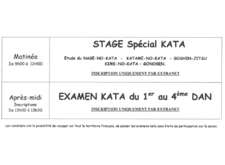 Stage et examen kata 2
